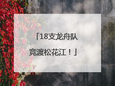 18支龙舟队竞渡松花江！